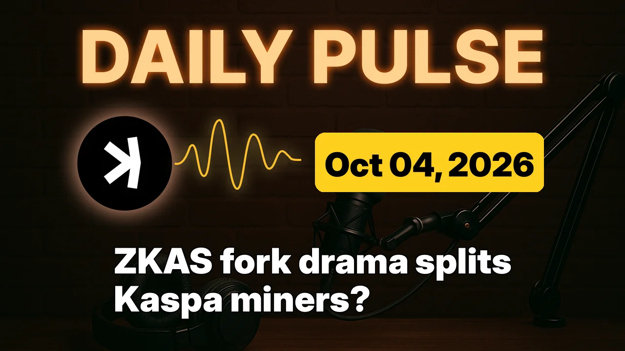 ZKAS fork drama splits Kaspa miners?