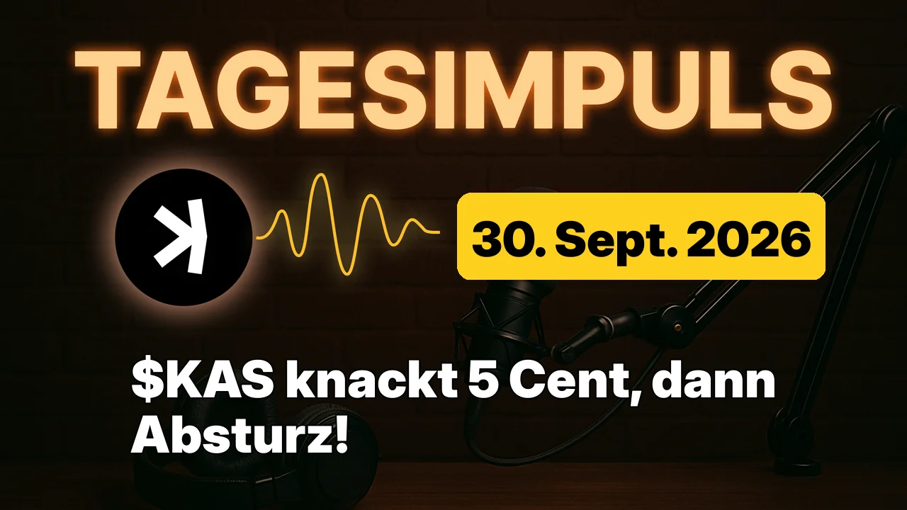 $KAS knackt 5 Cent, dann Absturz!