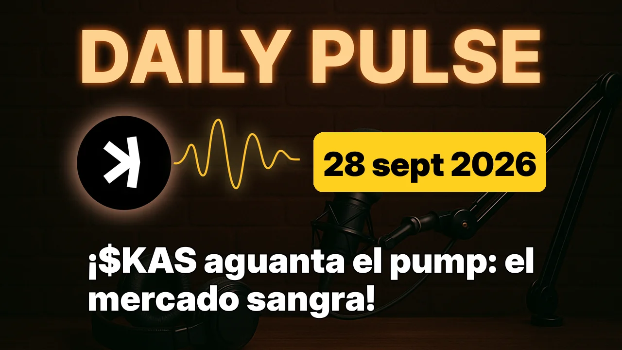 ¡$KAS aguanta el pump: el mercado sangra!