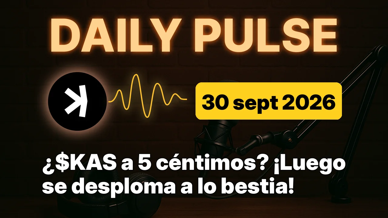 ¿$KAS a 5 céntimos? ¡Luego se desploma a lo bestia!