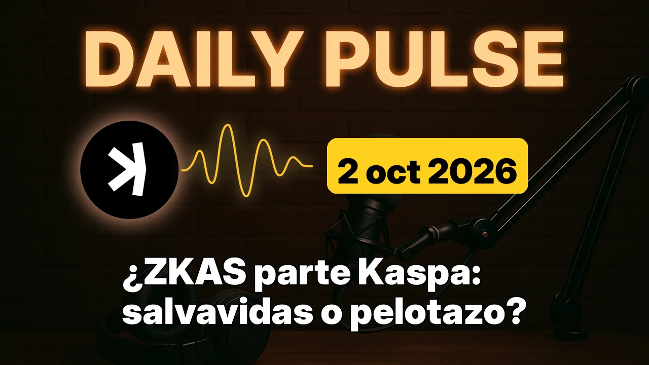 ¿ZKAS parte Kaspa: salvavidas o pelotazo?