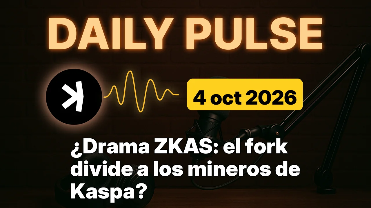 ¿Drama ZKAS: el fork divide a los mineros de Kaspa?