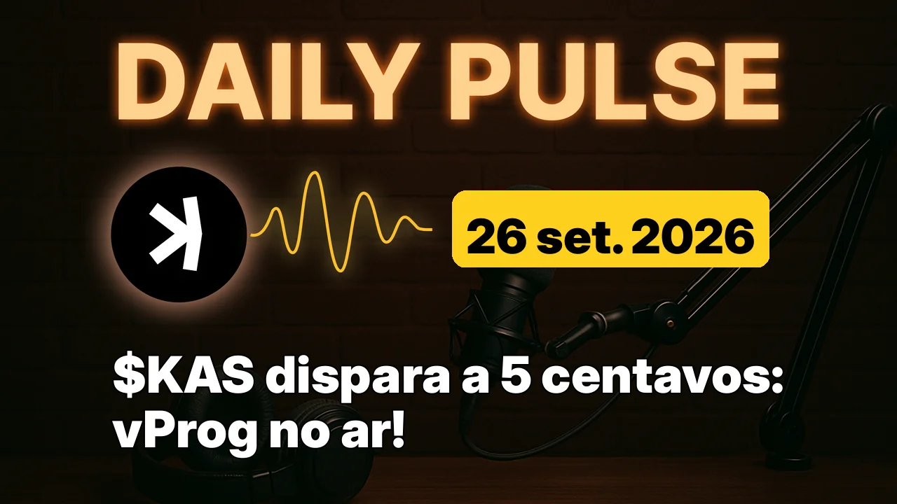 $KAS dispara a 5 centavos: vProg no ar!
