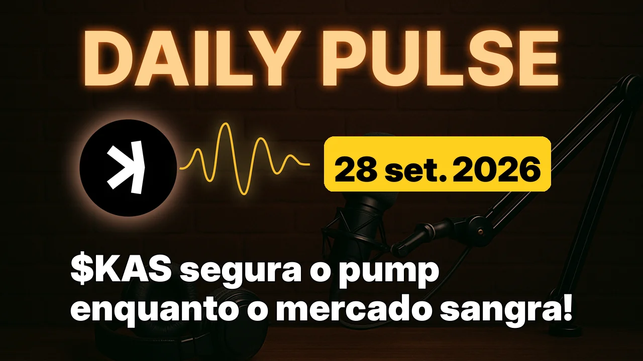 $KAS segura o pump enquanto o mercado sangra!