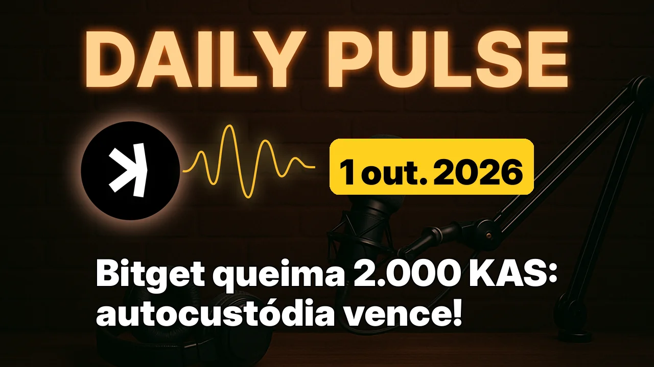 Bitget queima 2.000 KAS: autocustódia vence!