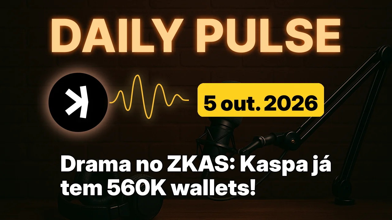 Drama no ZKAS: Kaspa já tem 560K wallets!