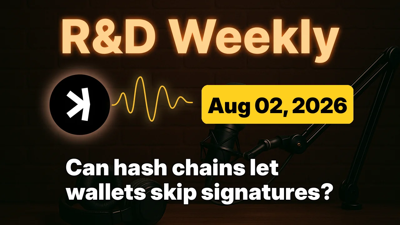 Kaspa R&D Weekly: A chain of hashes could let wallets accept payments without signing each one