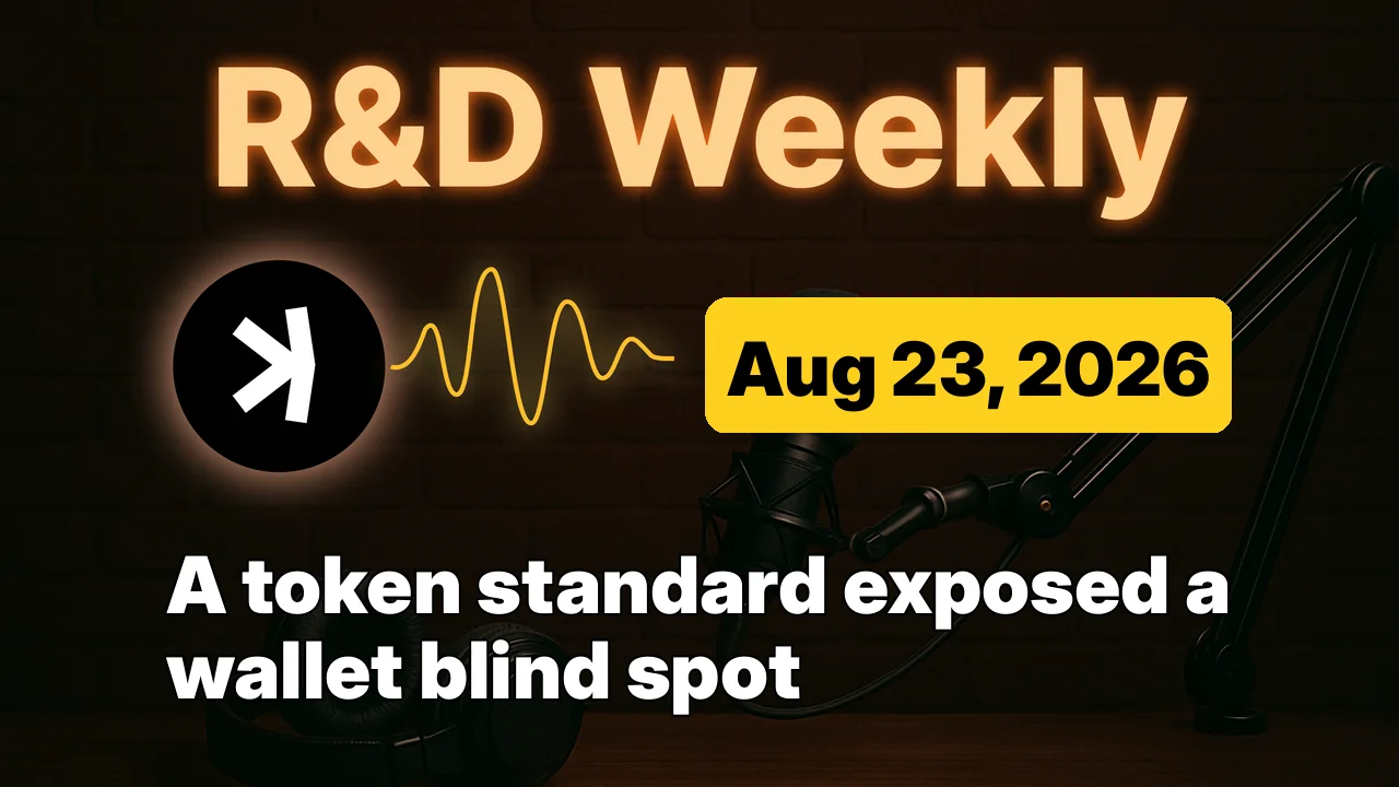 Kaspa R&D Weekly: A draft token standard exposed the wallet problem it still needs to solve