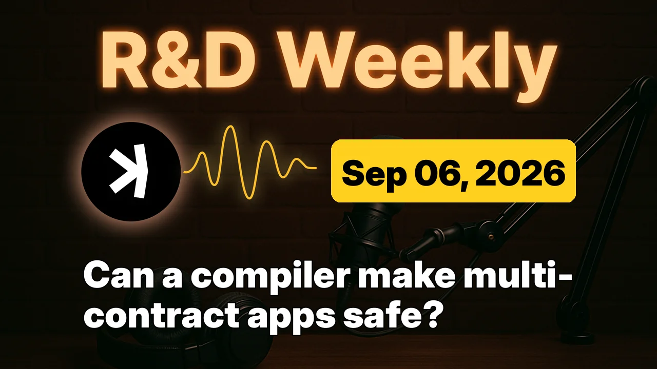Kaspa R&D Weekly: Argent merged a safety framework for multi-contract apps, but key tooling still trails