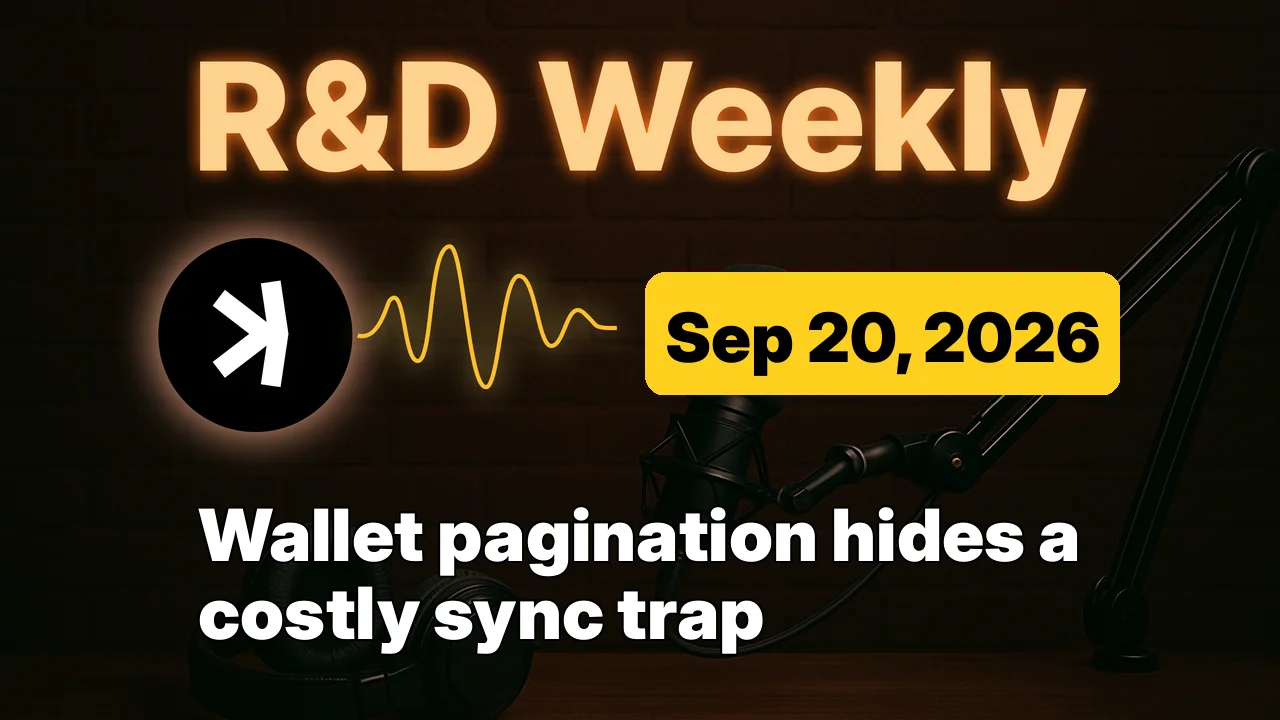 Kaspa R&D Weekly: Wallet pagination exposed a sync trap, while Argent merged stricter rules